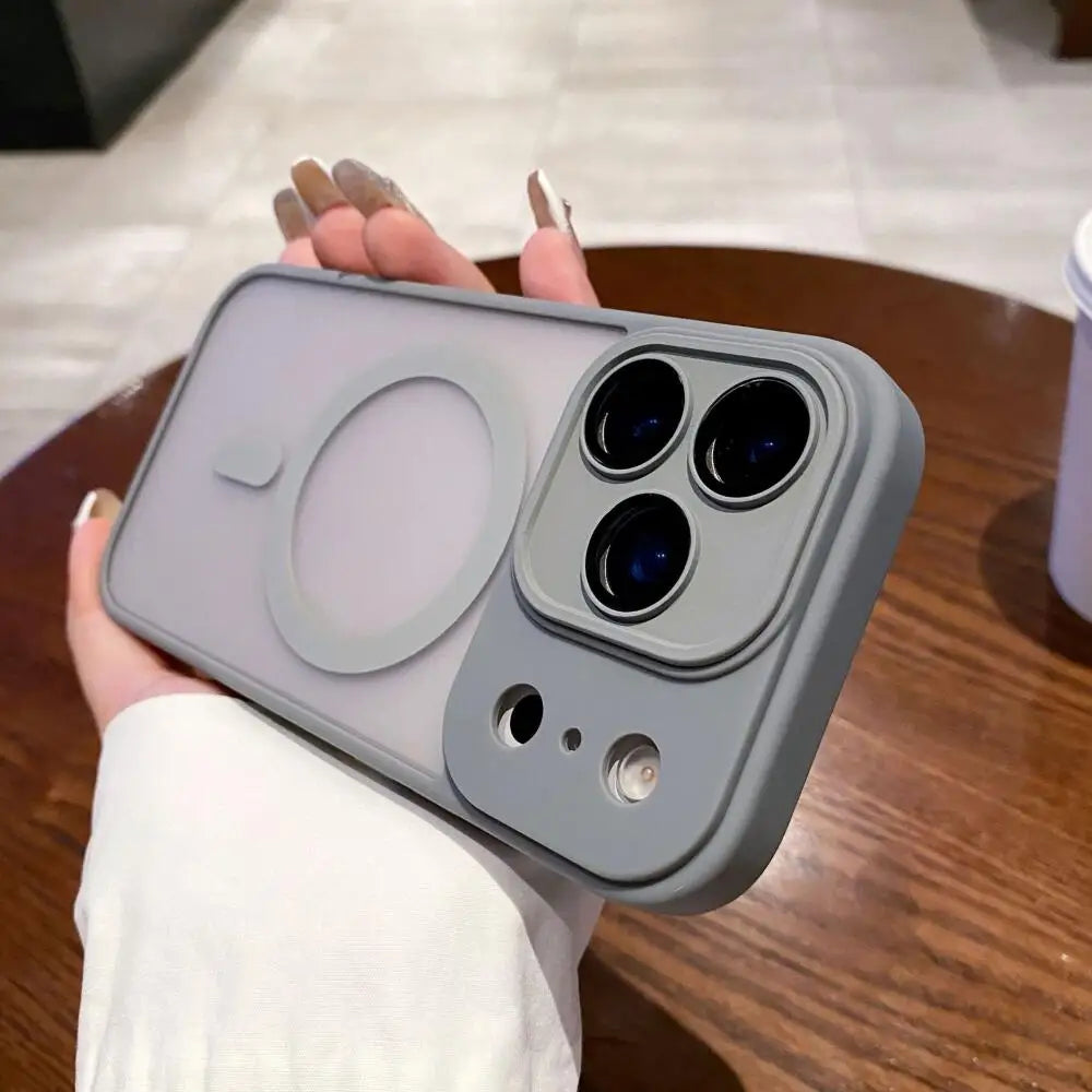 Phone Case for iPhone17 ProMax 17PRO 17Air Luxury Matte Protective Cover For iphone 17 Magsafe Magnetic Wireless Charging Shell