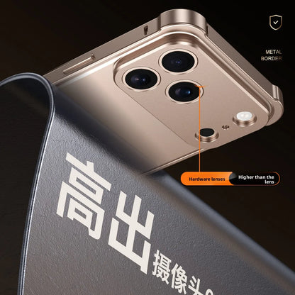 Luxury High-end Official Colour Alloy Aluminium Frame Phone Cases For IPhone 17 Air 17 Pro Max Anti-Shock Lens Rugged Back Cover