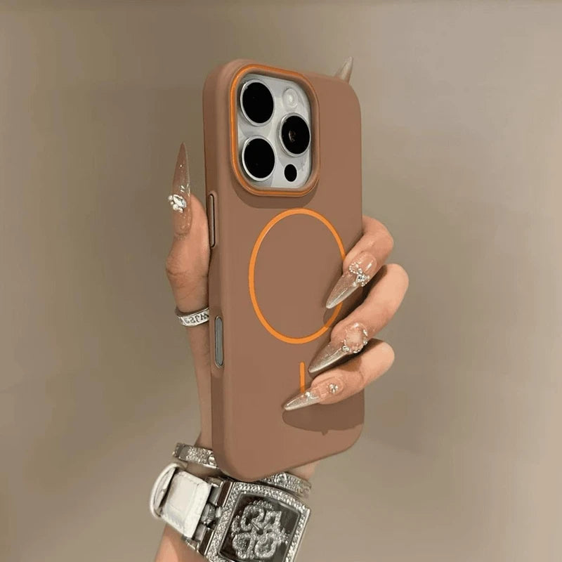 Luxury Magsafe Wireless Charging PC Phone Cases For iPhone 12 13 14 15 16 Pro Max Plus Matte Magnetic Bumper Cases Cover