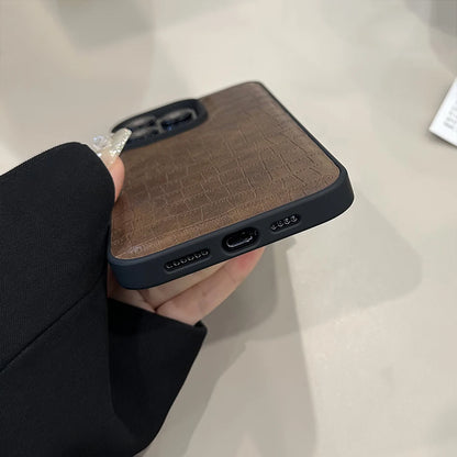 Luxury Simple Leather Phone Case For iPhone 15 Pro 11 12 13 14 Pro Max 14pro Cover Shockproof Silicone Cases For Men Women Funda