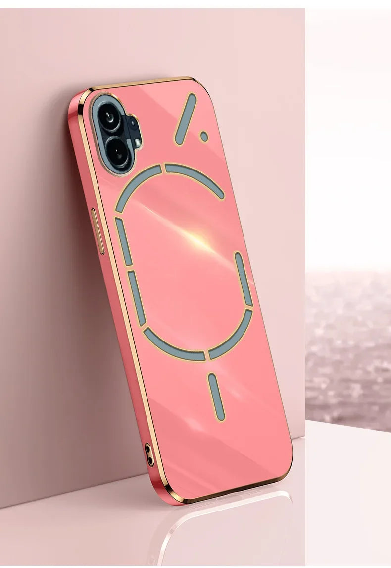 For Nothing Phone 1 Case For NothingPhone1 Phone1 Silicone Shockproof Back Cover Coque Carcase 6D Plaiting Soft TPU Phone Cases