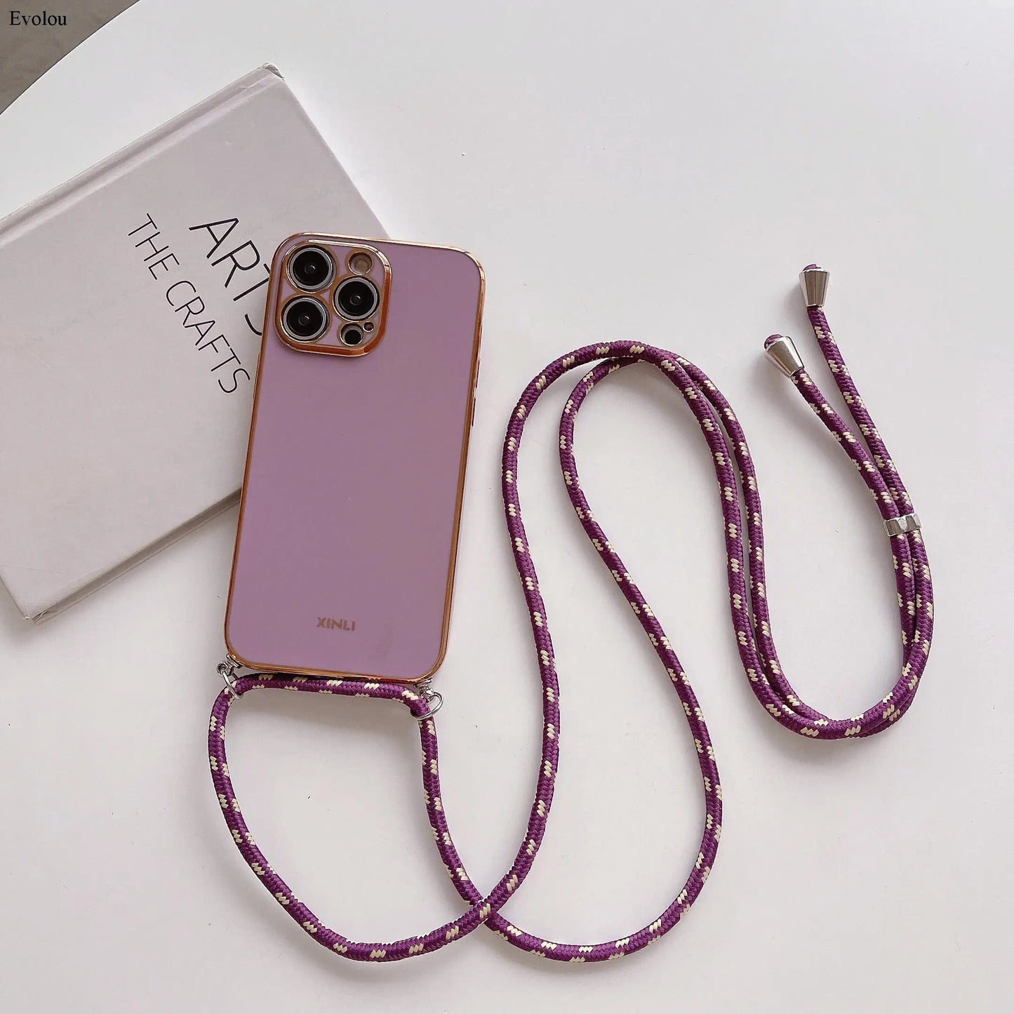 Crossbody lanyard Plating Phone Case For Nothing Phone 2 Soft TPU Lens protection Shockproof Back Cover For Nothing Phone 3A Pro