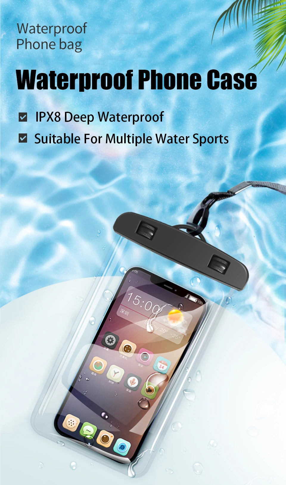 Waterproof Phone Case Swimming Water Proof Bag Universal Underwater Phone Protector Pouch Cover For iPhone 11 12 13 14 Pro Max X