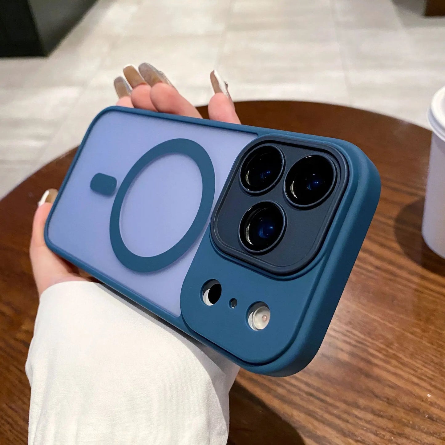 Phone Case for iPhone17 ProMax 17PRO 17Air Luxury Matte Protective Cover For iphone 17 Magsafe Magnetic Wireless Charging Shell