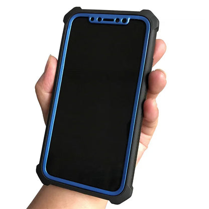 Heavy Duty Protection Urban Doom Armor PC+TPU Case for iPhone 16 15 14 13 12 11 Pro Max Plus Transparent Shockproof Cover