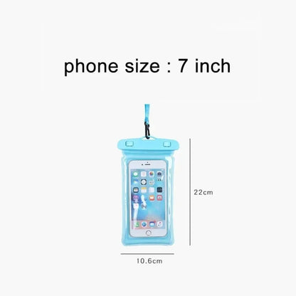 2025 Waterproof Swimming Mobile Phone Cases Macron AirBag Hanging Neck Cases Diving Skiing Phone Bag for All Phones 7 Inch