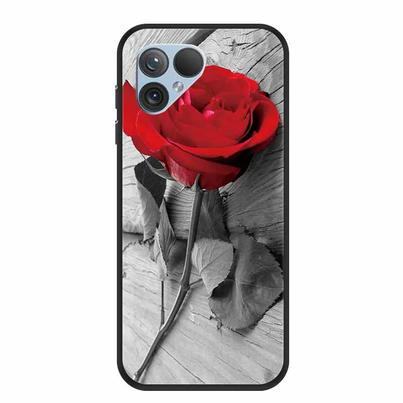 For Fairphone 5 Case 6.46" TPU Soft Silicone Bumper Luxury Back Cover Phone Cases for Fairphone5 5G Flower Cute Shockproof Coque
