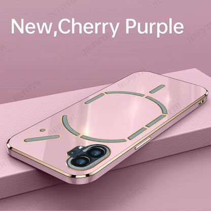 For Nothing Phone 1 Case For NothingPhone1 Phone1 Silicone Shockproof Back Cover Coque Carcase 6D Plaiting Soft TPU Phone Cases