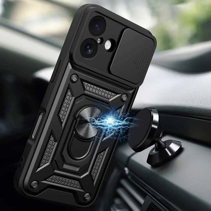 Shockproof Armor Case For iPhone 17 Car Holder Phone Cover for iPhone17 5G Camera Lens Protection Fundas