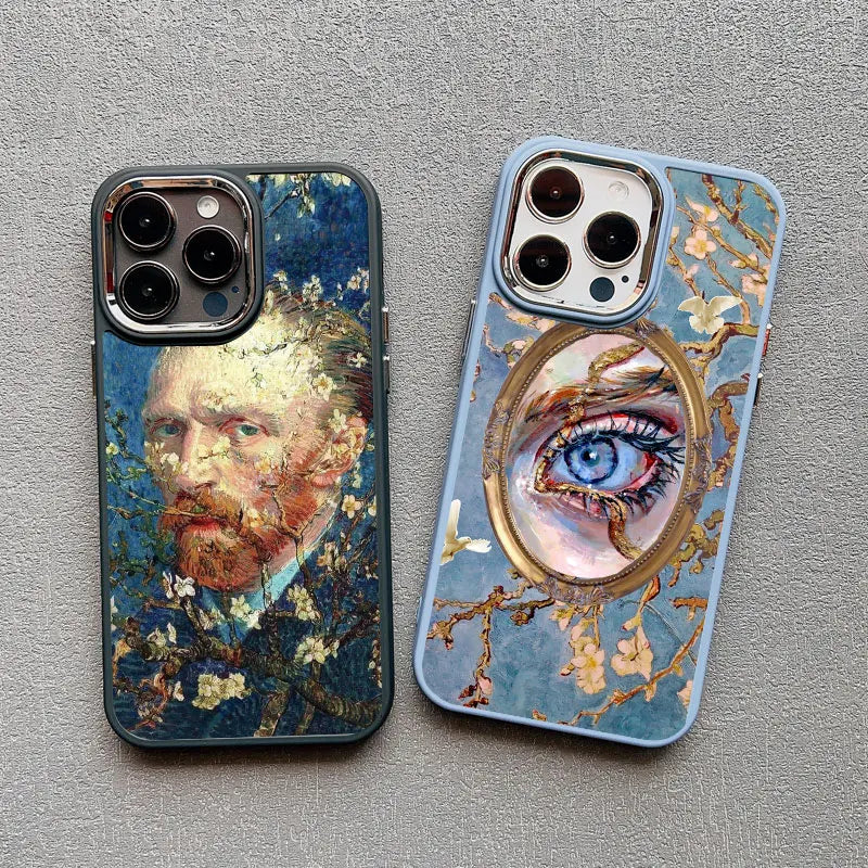 Art Painting Silicone Phone Cases For iPhone 11 12 13 14 15 Pro Max X XS XR 7 8 Plus SE 2020 15 14 Plus Shockproof Case Cover