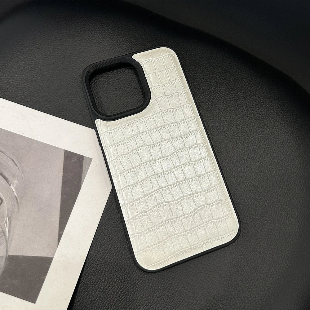 Luxury Simple Leather Phone Case For iPhone 15 Pro 11 12 13 14 Pro Max 14pro Cover Shockproof Silicone Cases For Men Women Funda