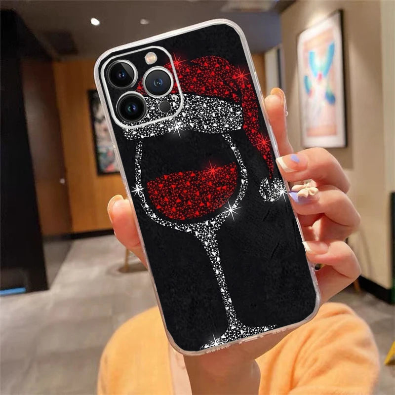 Christmas Santa Deer Snowman Phone Case For iphone 17 Pro Max Air 16 15 14 13 Pro Max 15 16 Pro 15Plus