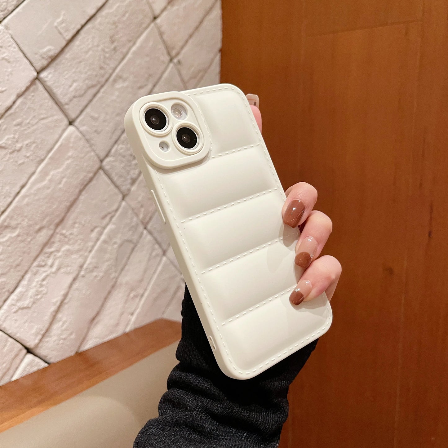 Puffer Phone Case For iPhone 15 14 13 12 11 Pro Max Down Jacket Phone Cases for iPhone 11 Xr 7 8 Plus