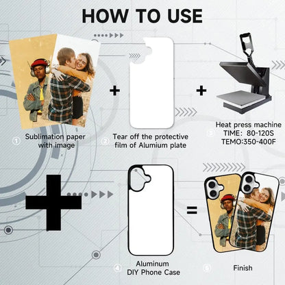 sublimation blank phone cases for iphone 16 15 14 13 12 11 15 pro max Soft Rubber + Hard PC Anti-Slip Printable Heat Press