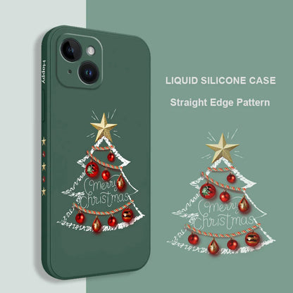 Christmas Motifs Phone Case For iPhone 17 Air 16 16E 15 14 13 12 11 Pro Max Mini X XR XS  8 7 Plus 6 6S Plus Cover