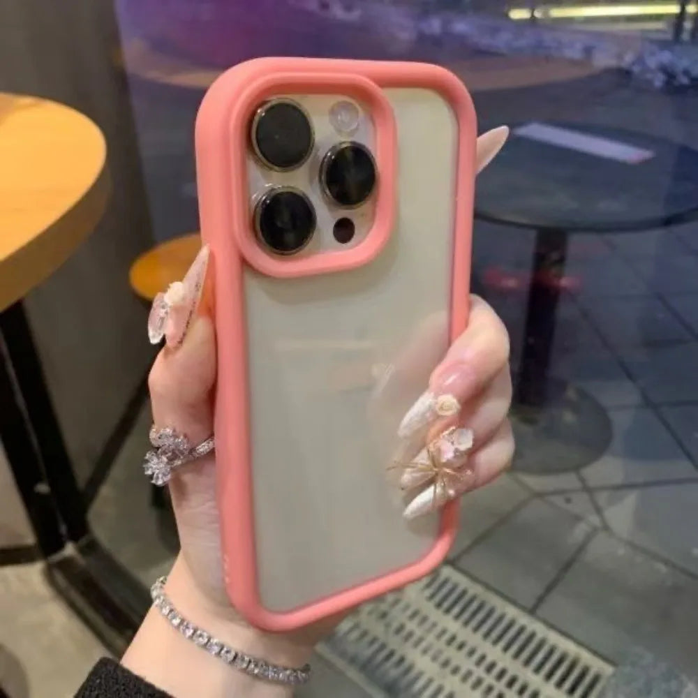 Luxury Transparent Candy Phone Case For iPhone 17 Air 11 12 13 14 15 16 17 Pro Max Plus Shockproof Clear Bumper Cases Cover