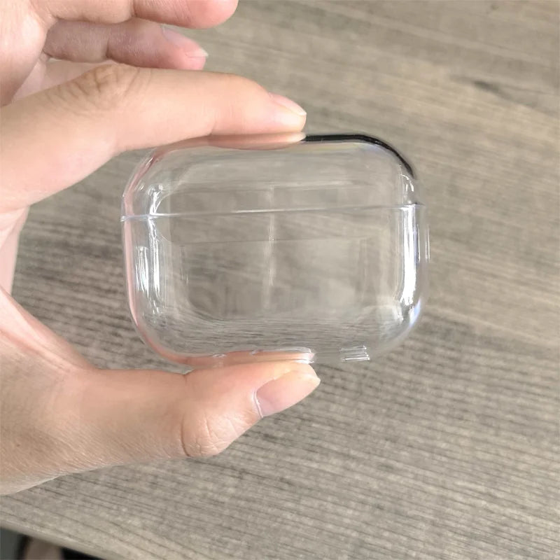 PC Earphone Cases For Airpods 4/Airpods 3 Case Headphones Protective transparent Case  Airpods Pro 2 Airpods Covers 1-2PCS