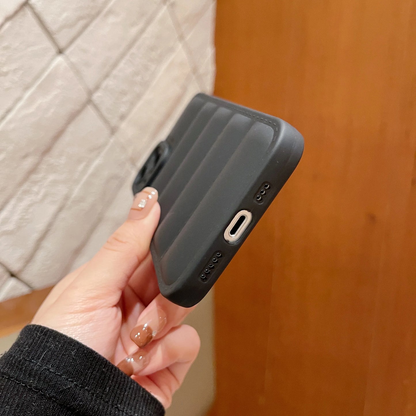 Puffer Phone Case For iPhone 15 14 13 12 11 Pro Max Down Jacket Phone Cases for iPhone 11 Xr 7 8 Plus