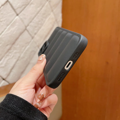 Puffer Phone Case For iPhone 15 14 13 12 11 Pro Max Down Jacket Phone Cases for iPhone 11 Xr 7 8 Plus