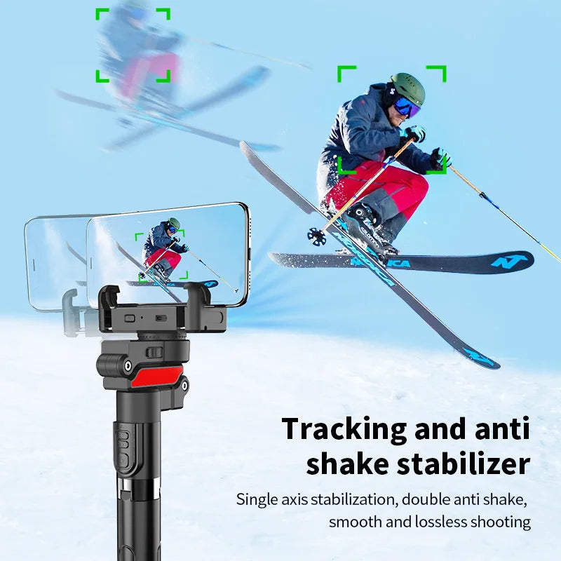 FANGTUOSI AI face tracking Tripod for Smartphone Stabilizer 360 Auto Rotation