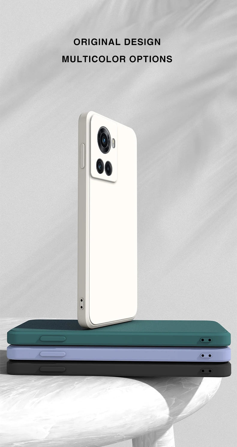 Original Liquid Phone Cases for Oneplus 10R 10 R 5G Soft Silicone Fundas One Plus 10R OnePlus10 R Shockproof Fashion Back Cover