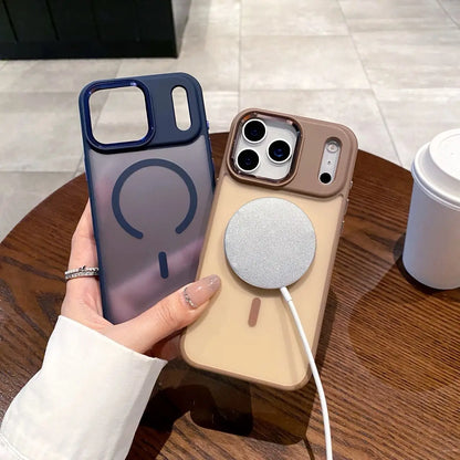 High Quality Magnetic Multicolored Style Phone Case For iPhone 17 16 15 14 13 Pro Max Plus Anti-drop Anti-slip Protective Case