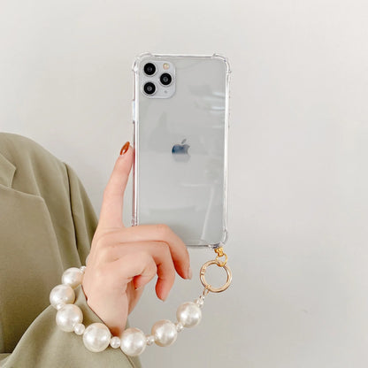 Pearl Bracelet Chain Phone case For iPhone 16 15 14 13 12 11 Pro X XS Max XR 7 8 Plus Shockproof Protection Cover