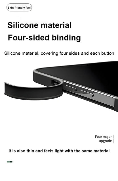 Suitable For [iPhone 11 12 13 14 15 16 Pro Max Plus Mini] Glass Phone Case Cover,Protect Soft Cover Cases