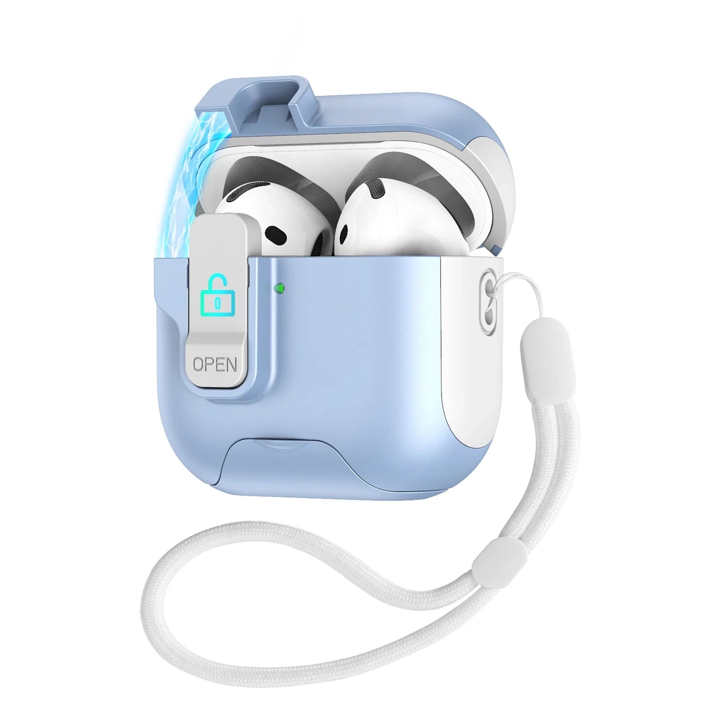 Case for IPhone 4 Cover Magnetic Latch Cap Phone Holder Cases Wireless Headphone for IPhone 3 Pro 2 1 Pro2 Covers with Lanyard