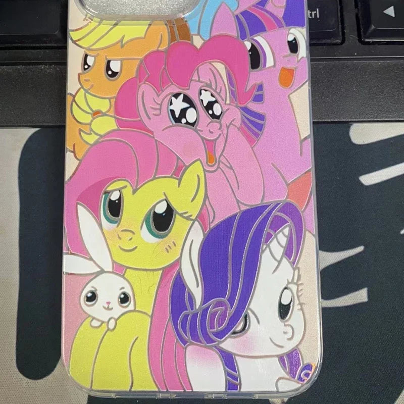My Little Pony Pinkie Pie Phone Cases for IPhone 15 14 13 12 11 Pro Max Y2K Decorative Cover for IPhone 14 15 Plus Protective