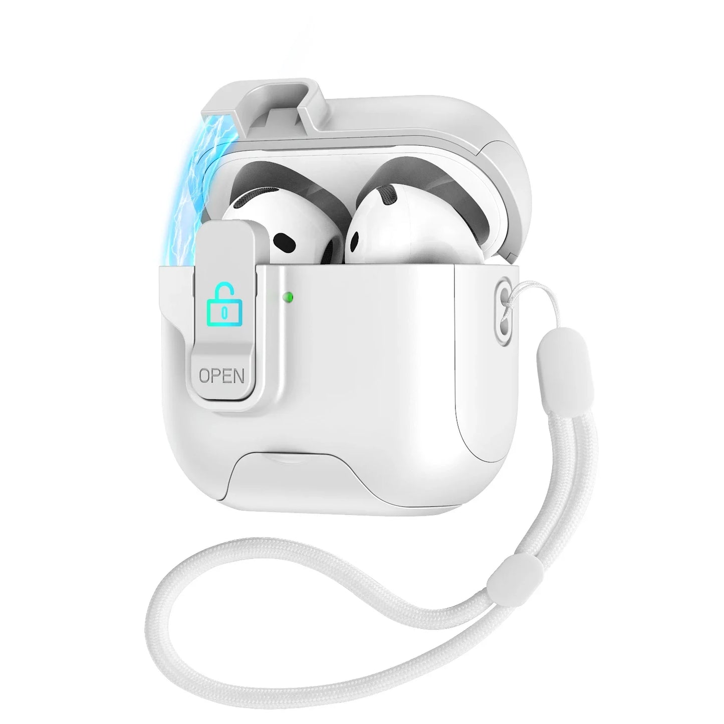 Case for IPhone 4 Cover Magnetic Latch Cap Phone Holder Cases Wireless Headphone for IPhone 3 Pro 2 1 Pro2 Covers with Lanyard