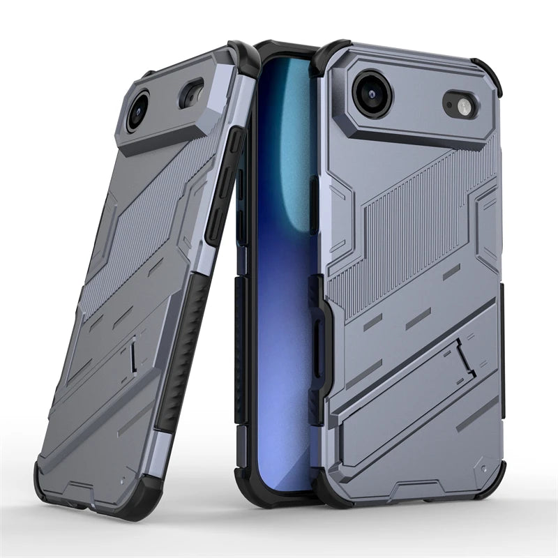 Shockproof Phone Case For iPhone 17 Air Phone Holder Armor PC Full Cover Back Case iPhone17 Pro Max Cover For iPhone 17 Air Case