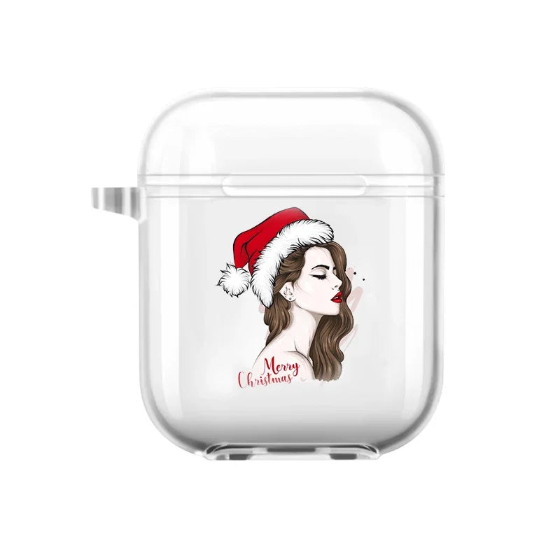 Christmas Santa Elk Earphone Case for Airpods 4th 3rd 2 Pro Shockproof Cover for Airpod 2 3 1 Protective Accessorie Shell Fundas