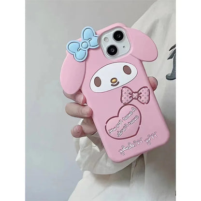 Cartoon My Melody Cinnamoroll Soft Silicone TPU Phone Cases For iPhone 14 13 12 11 15 Pro Max X XR XS Max 7 8 Plus Cover