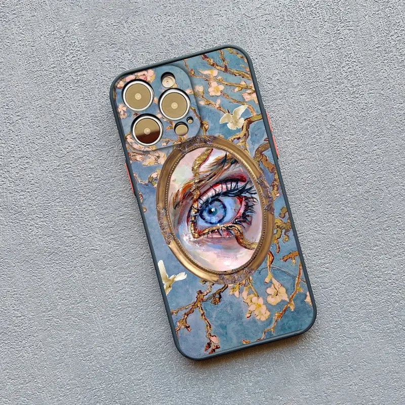 Art Painting Phone Cases For iPhone 11 12 13 14 15 16 Pro Max 15 14 Plus 13 12 Mini X XS XR 7 8 Plus SE2 Shockproof Case Cover