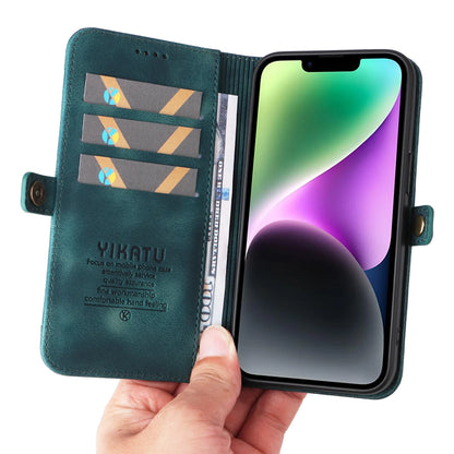 Business Leather Cases for iPhone 16 15 14 13 12 11 Pro Max Plus mini XS XR SE 2020 2022 16e Case Cover coque Flip Wallet Phone