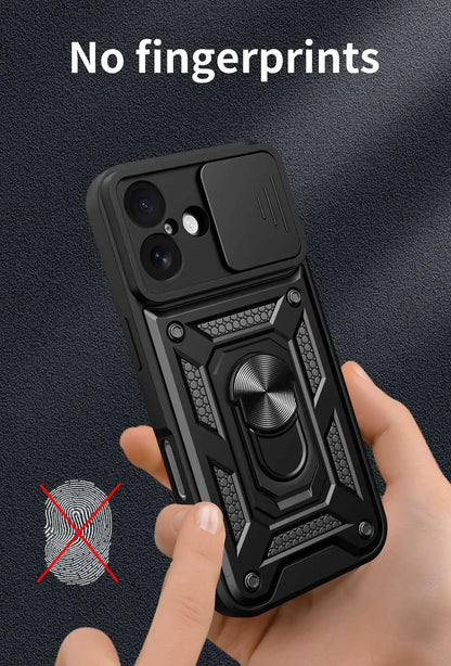 Shockproof Armor Case For iPhone 17 Car Holder Phone Cover for iPhone17 5G Camera Lens Protection Fundas